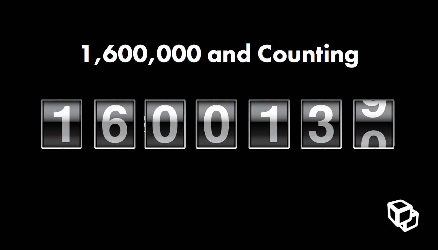 1600000 and counting