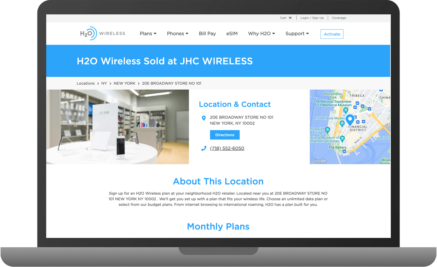 Dealer profile local page software