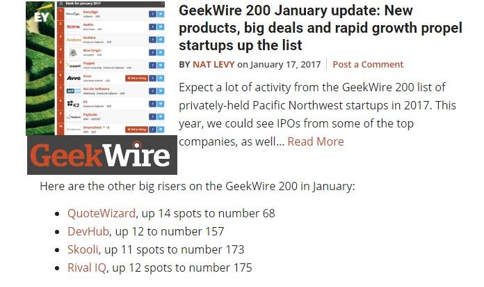 GeekWire 200 January 2017