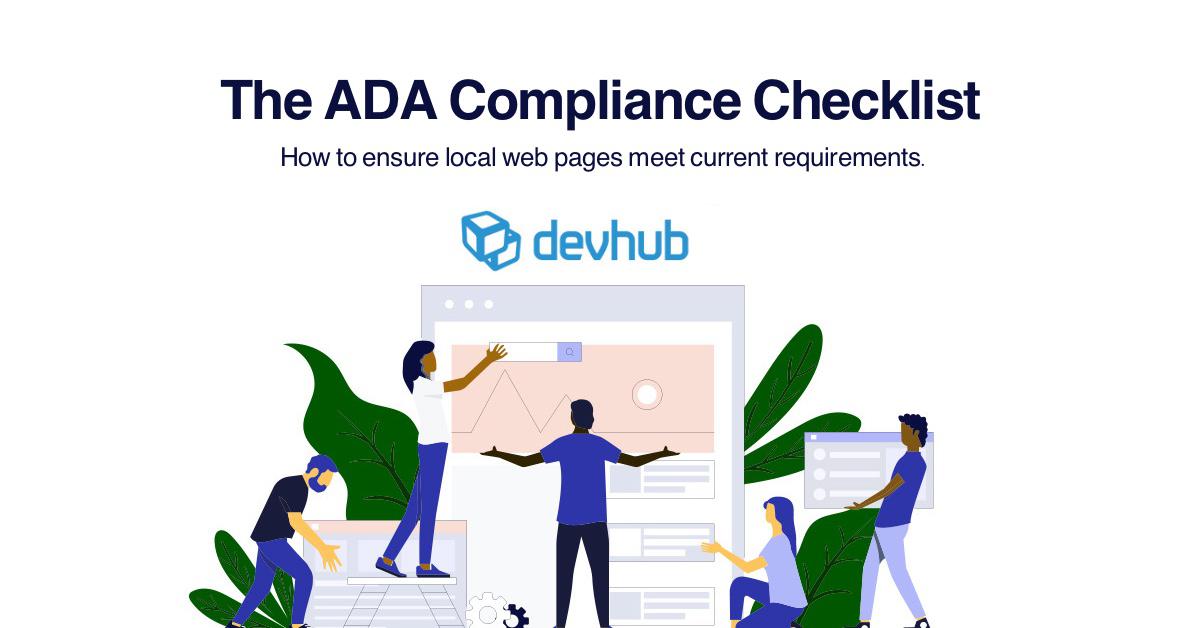 ADA compliance checklist cover image