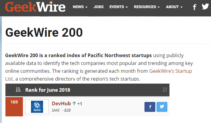 DevHub GeekWire 200